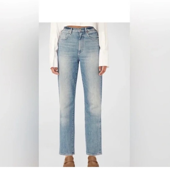 DL 1961 Endor’s cigarette 29 ultra high rise nwt  Dark Blue Straight Jeans - Picture 1 of 2